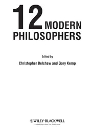 Cover of: 12 modern philosophers