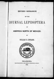 Cover of: Revised catalogue of the diurnal Lepidoptera of America north of Mexico