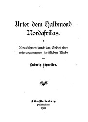 Cover of: Unter dem Hallmond Nordafrikas: Kreuzfahrten durch das Gebiet einer ...