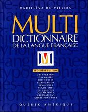 Cover of: Multidictionnaire de la langue française