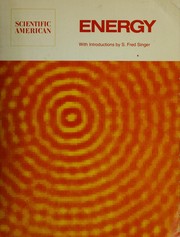 Cover of: Energy: readings from Scientific American