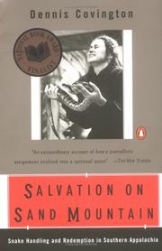 Cover of: Salvation on Sand Mountain: Snake-Handling and Redemption in Southern Appalachia