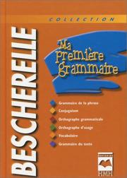 Cover of: Ma Premiere Grammaire