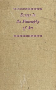 Cover of: Essays in the philosophy of art. by R. G. Collingwood