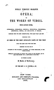 Cover of: Publii Virgilii Maronis opera by Publius Vergilius Maro