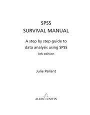 SPSS survival manual by Julie Pallant