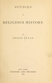 Cover of: Studies in religious history