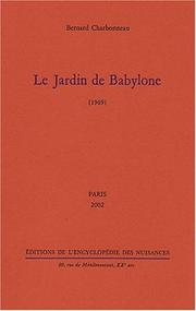 Cover of: Le jardin de babylone