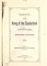 Cover of: Reunion of the Society of the Army of the Cumberland