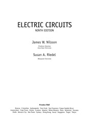 Electric circuits by James William Nilsson