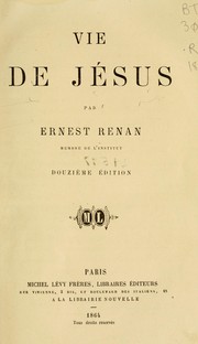 Cover of: Vie de Jésus by Ernest Renan