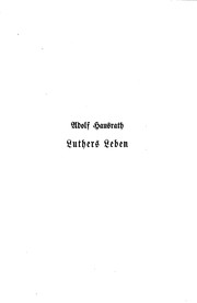 Cover of: Luthers Leben