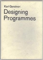 Cover of: Designing programmes