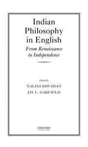 Cover of: Indian philosophy in English: from renaissance to independence
