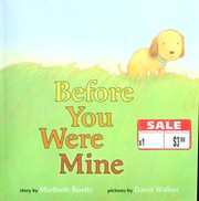 Cover of: Before you were mine