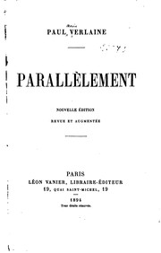Cover of: Parallèlement