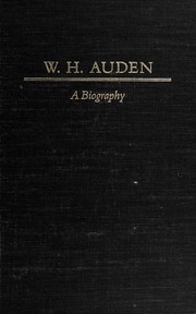 Cover of: W.H. Auden, a biography