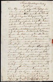 Cover of: Letter to his wife, Lydia (Cockrane) Miller, about Israel Putnam's skirmish at Chelsea