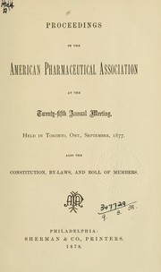 Cover of: Proceedings of the annual meeting