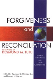 Cover of: Forgiveness and Reconciliation