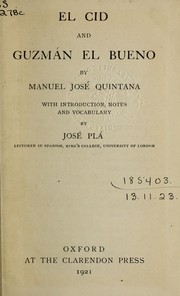 Cover of: El Cid and Guzman el Bueno