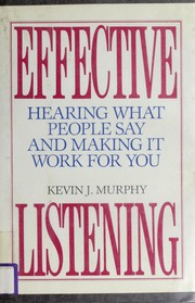 Cover of: Effective listening