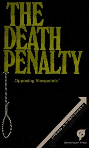 Cover of: The Death penalty by Bonnie Szumski, Lynn Hall & Susan Bursell, book editors.
