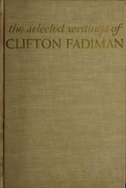 Party of one by Clifton Fadiman