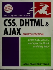 CSS, DHTML, & Ajax by Jason Cranford Teague