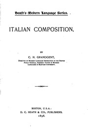 Cover of: Italian composition.