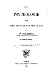 Cover of: Psychologie vom empirischen Standpunkt