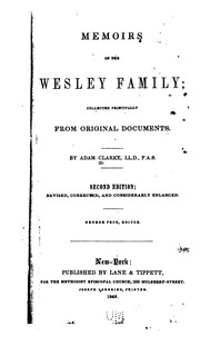 Cover of: Memoirs of the Wesley family