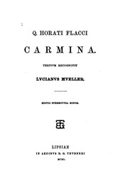 Cover of: Carmina. by Horace