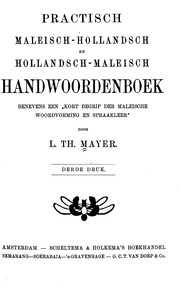 Cover of: Practisch Maleisch-Hollandsch en Hollandsch-Maleisch handwoordenboek by L Th Mayer