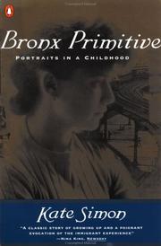 Cover of: Bronx Primitive by Kate Simon