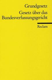 Grundgesetz by Germany, Germany (Federal Republic)