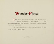 Cover of: Wonder-places