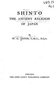 Cover of: Shinto: the ancient religion of Japan ...