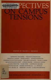 Cover of: Perspectives on campus tensions by [by] Kenneth E. Boulding [and others] Edited by David C. Nichols.
