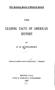Cover of: The Leading Facts of American History