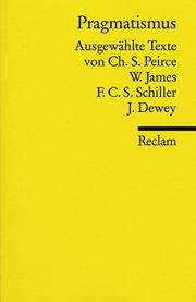 Cover of: Texte der Philosophie des Pragmatismus