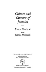 Cover of: Culture and customs of Jamaica