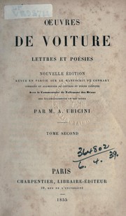 Cover of: Oeuvres, lettres et poésies