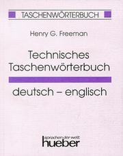 Cover of: Technisches Taschenwörterbuch: Deutsch-Englisch
