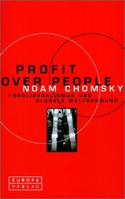 Cover of: Profit over People by Noam Chomsky