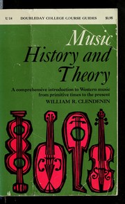 Cover of: Music history and theory