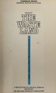 Cover of: T. S. Eliot: The waste land by C. B. Cox