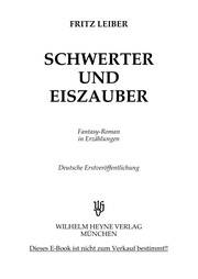 Cover of: Schwerter und Eiszauber by Fritz Leiber