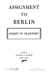Cover of: Assignment to Berlin