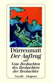 Cover of: Der Auftrag by Durrenmatt